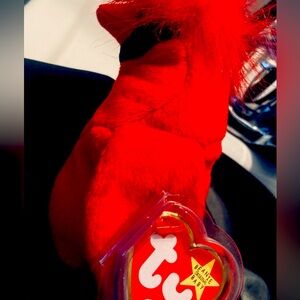Rare with Errors TY Beanie Babies MAC the Cardinal Red Bird SoftPlushVintage1999